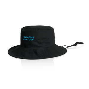 Brimming With Ideas Sun Hat by Lonely Kids Club. All clothing from our T-shirts to our shorts and hoodies are ethically made, and printed packed and shipped from Sydney.
