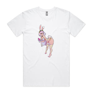 Bunny Girl Tee by Lonely Kids Club. All clothing from our T-shirts to our shorts and hoodies are ethically made, and printed packed and shipped from Sydney.
