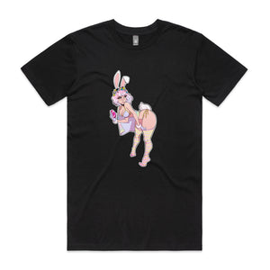 Bunny Girl Tee by Lonely Kids Club. All clothing from our T-shirts to our shorts and hoodies are ethically made, and printed packed and shipped from Sydney.