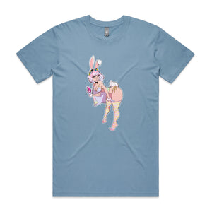 Bunny Girl Tee by Lonely Kids Club. All clothing from our T-shirts to our shorts and hoodies are ethically made, and printed packed and shipped from Sydney.