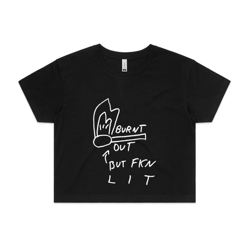 Burnt Out Tee by Lonely Kids Club. All clothing from our T-shirts to our shorts and hoodies are ethically made, and printed packed and shipped from Sydney.