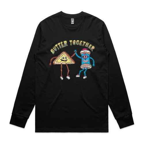 Butter Together Tee by Lonely Kids Club. All clothing from our T-shirts to our shorts and hoodies are ethically made, and printed packed and shipped from Sydney.