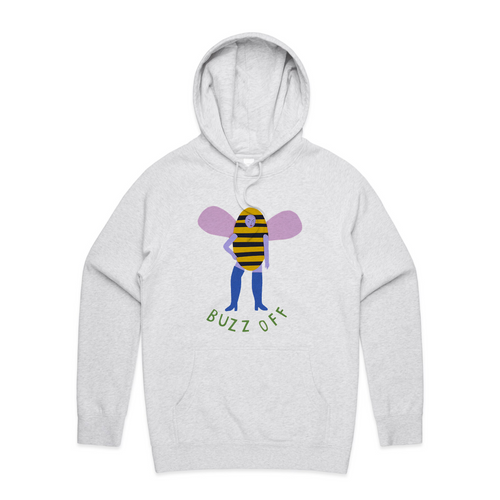Buzz Off Hoodie by Lonely Kids Club. All clothing from our T-shirts to our shorts and hoodies are ethically made, and printed packed and shipped from Sydney.