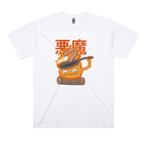 Calcifer Oversized Tee by Lonely Kids Club. All clothing from our T-shirts to our shorts and hoodies are ethically made, and printed packed and shipped from Sydney.