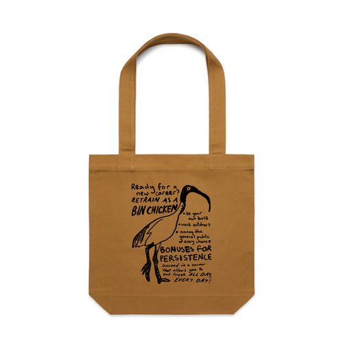Career Opportunity Tote by Lonely Kids Club. All clothing from our T-shirts to our shorts and hoodies are ethically made, and printed packed and shipped from Sydney.