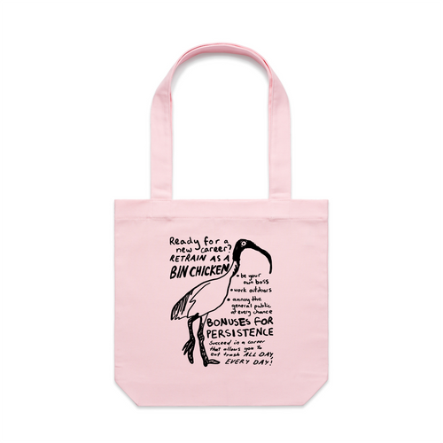 Career Opportunity Tote by Lonely Kids Club. All clothing from our T-shirts to our shorts and hoodies are ethically made, and printed packed and shipped from Sydney.