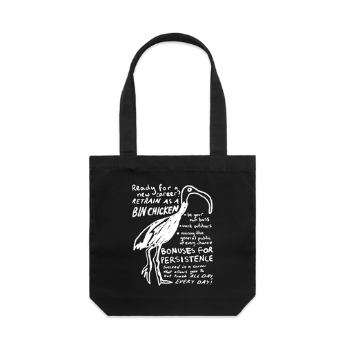 Career Opportunity Tote by Lonely Kids Club. All clothing from our T-shirts to our shorts and hoodies are ethically made, and printed packed and shipped from Sydney.