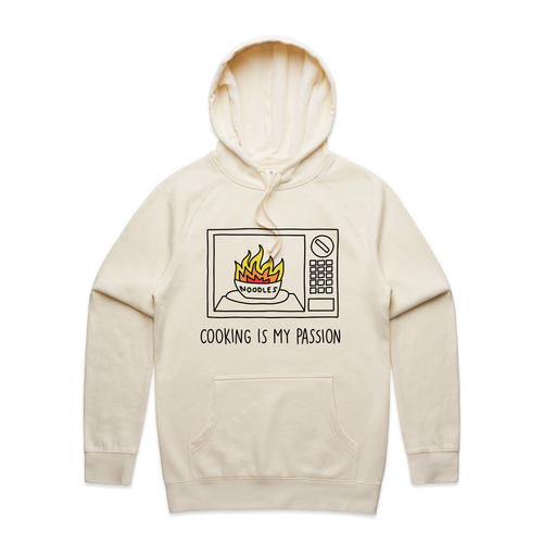 Cooking Is My Passion Hoodie by Lonely Kids Club. All clothing from our T-shirts to our shorts and hoodies are ethically made, and printed packed and shipped from Sydney.