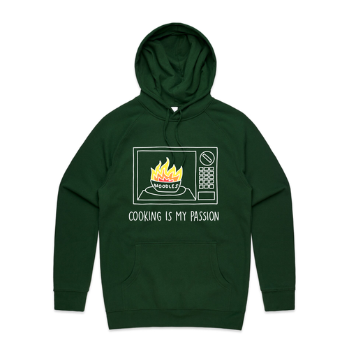 Cooking Is My Passion Hoodie by Lonely Kids Club. All clothing from our T-shirts to our shorts and hoodies are ethically made, and printed packed and shipped from Sydney.