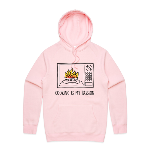 Cooking Is My Passion Hoodie by Lonely Kids Club. All clothing from our T-shirts to our shorts and hoodies are ethically made, and printed packed and shipped from Sydney.
