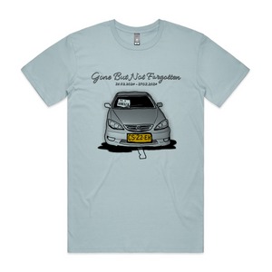 Gone But Not Forgotten Tee by Lonely Kids Club. All clothing from our T-shirts to our shorts and hoodies are ethically made, and printed packed and shipped from Sydney.