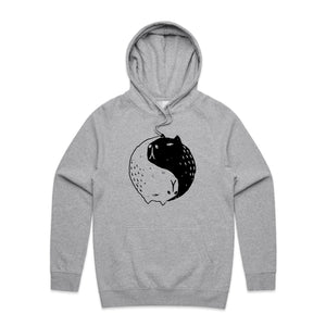 Capybara Yin Yang Hoodie by Lonely Kids Club. All clothing from our T-shirts to our shorts and hoodies are ethically made, and printed packed and shipped from Sydney.