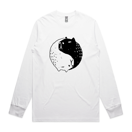 Capybara Yin Yang Tee by Lonely Kids Club. All clothing from our T-shirts to our shorts and hoodies are ethically made, and printed packed and shipped from Sydney.