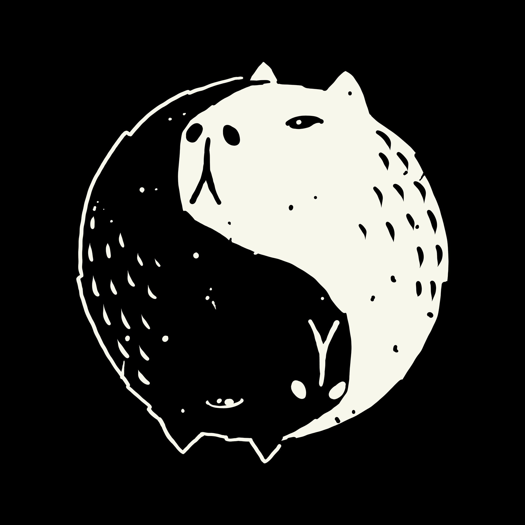 Capybara Yin Yang Tee