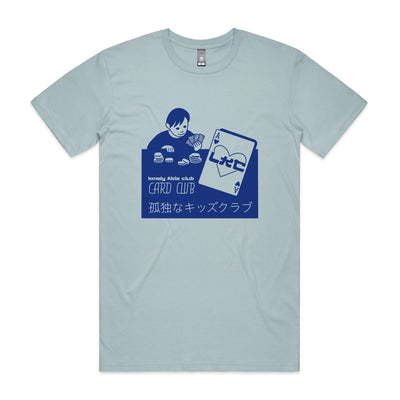 Card Club Tee by Lonely Kids Club. All clothing from our T-shirts to our shorts and hoodies are ethically made, and printed packed and shipped from Sydney.