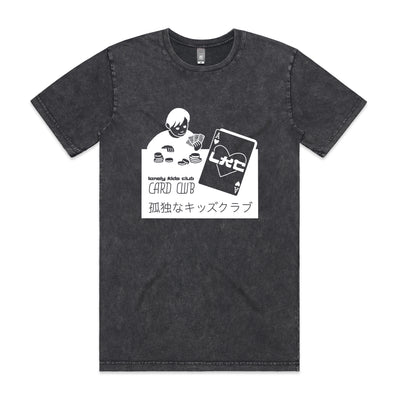 Card Club Tee by Lonely Kids Club. All clothing from our T-shirts to our shorts and hoodies are ethically made, and printed packed and shipped from Sydney.
