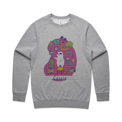 Cassie Hobbies Jumper by Lonely Kids Club. All clothing from our T-shirts to our shorts and hoodies are ethically made, and printed packed and shipped from Sydney.