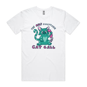Cat Call Tee by Lonely Kids Club. All clothing from our T-shirts to our shorts and hoodies are ethically made, and printed packed and shipped from Sydney.