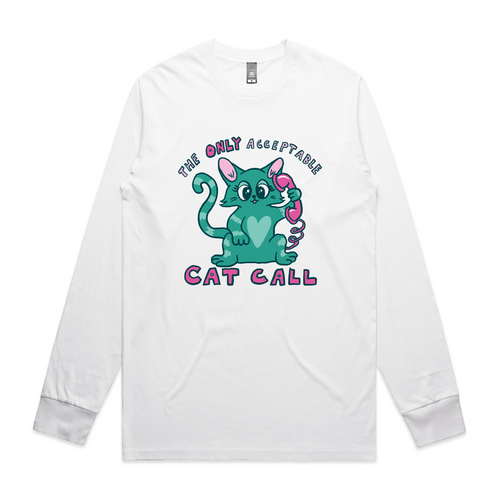 Cat Call Tee by Lonely Kids Club. All clothing from our T-shirts to our shorts and hoodies are ethically made, and printed packed and shipped from Sydney.