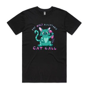Cat Call Tee by Lonely Kids Club. All clothing from our T-shirts to our shorts and hoodies are ethically made, and printed packed and shipped from Sydney.