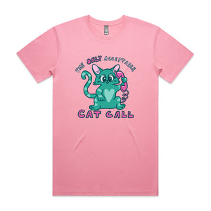 Cat Call Tee by Lonely Kids Club. All clothing from our T-shirts to our shorts and hoodies are ethically made, and printed packed and shipped from Sydney.