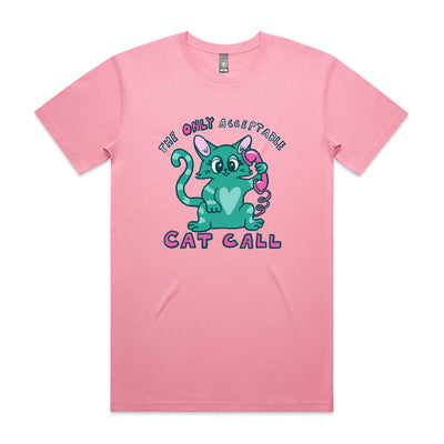 Cat Call Tee by Lonely Kids Club. All clothing from our T-shirts to our shorts and hoodies are ethically made, and printed packed and shipped from Sydney.