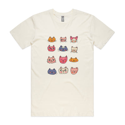 Cat Collection Tee by Lonely Kids Club. All clothing from our T-shirts to our shorts and hoodies are ethically made, and printed packed and shipped from Sydney.