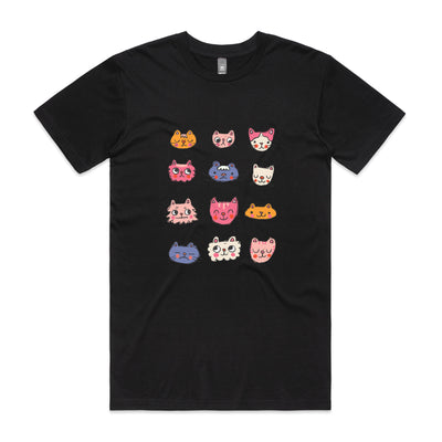 Cat Collection Tee by Lonely Kids Club. All clothing from our T-shirts to our shorts and hoodies are ethically made, and printed packed and shipped from Sydney.