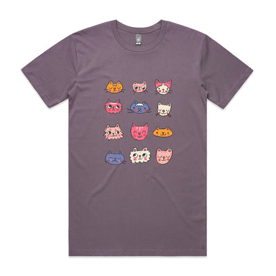 Cat Collection Tee by Lonely Kids Club. All clothing from our T-shirts to our shorts and hoodies are ethically made, and printed packed and shipped from Sydney.