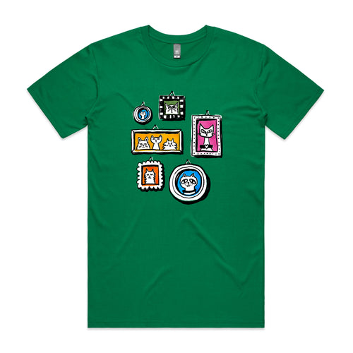 Cat Collection Tee by Lonely Kids Club. All clothing from our T-shirts to our shorts and hoodies are ethically made, and printed packed and shipped from Sydney.