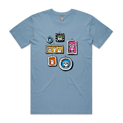 Cat Collection Tee by Lonely Kids Club. All clothing from our T-shirts to our shorts and hoodies are ethically made, and printed packed and shipped from Sydney.