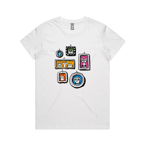 Cat Collection Tee by Lonely Kids Club. All clothing from our T-shirts to our shorts and hoodies are ethically made, and printed packed and shipped from Sydney.