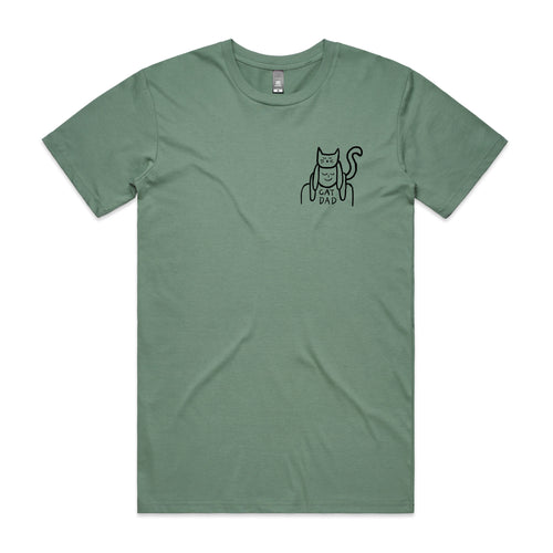 Cat Dad Tee by Lonely Kids Club. All clothing from our T-shirts to our shorts and hoodies are ethically made, and printed packed and shipped from Sydney.