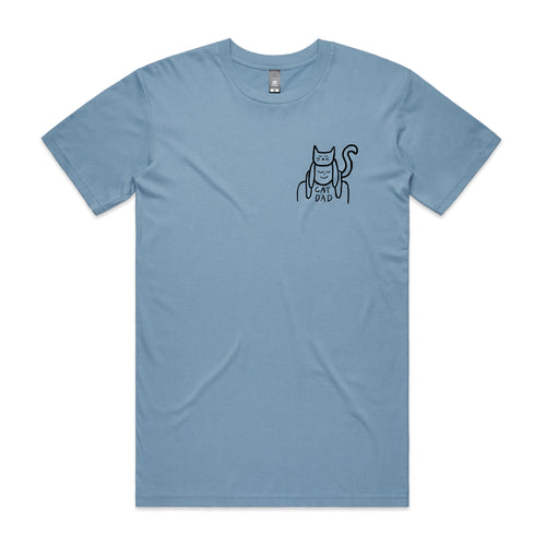Cat Dad Tee by Lonely Kids Club. All clothing from our T-shirts to our shorts and hoodies are ethically made, and printed packed and shipped from Sydney.