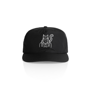 Cat Dad Cap by Lonely Kids Club. All clothing from our T-shirts to our shorts and hoodies are ethically made, and printed packed and shipped from Sydney.