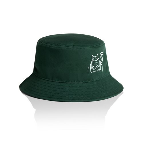 Cat Mum Bucket Hat by Lonely Kids Club. All clothing from our T-shirts to our shorts and hoodies are ethically made, and printed packed and shipped from Sydney.