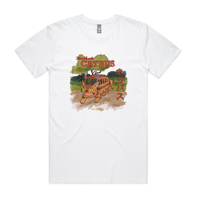 Catbus Tee by Lonely Kids Club. All clothing from our T-shirts to our shorts and hoodies are ethically made, and printed packed and shipped from Sydney.