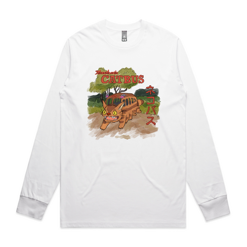 Catbus Tee by Lonely Kids Club. All clothing from our T-shirts to our shorts and hoodies are ethically made, and printed packed and shipped from Sydney.