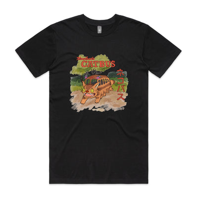 Catbus Tee by Lonely Kids Club. All clothing from our T-shirts to our shorts and hoodies are ethically made, and printed packed and shipped from Sydney.
