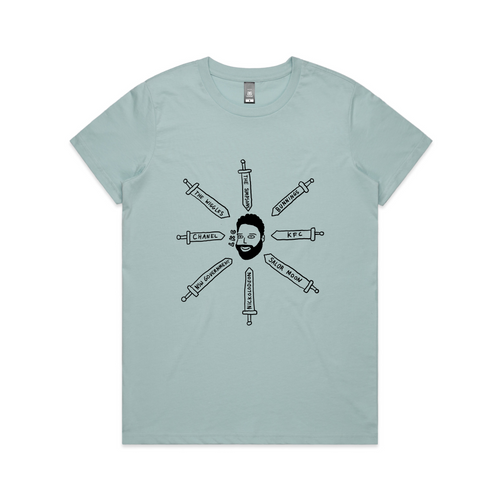 Cease & Desist Tee by Lonely Kids Club. All clothing from our T-shirts to our shorts and hoodies are ethically made, and printed packed and shipped from Sydney.