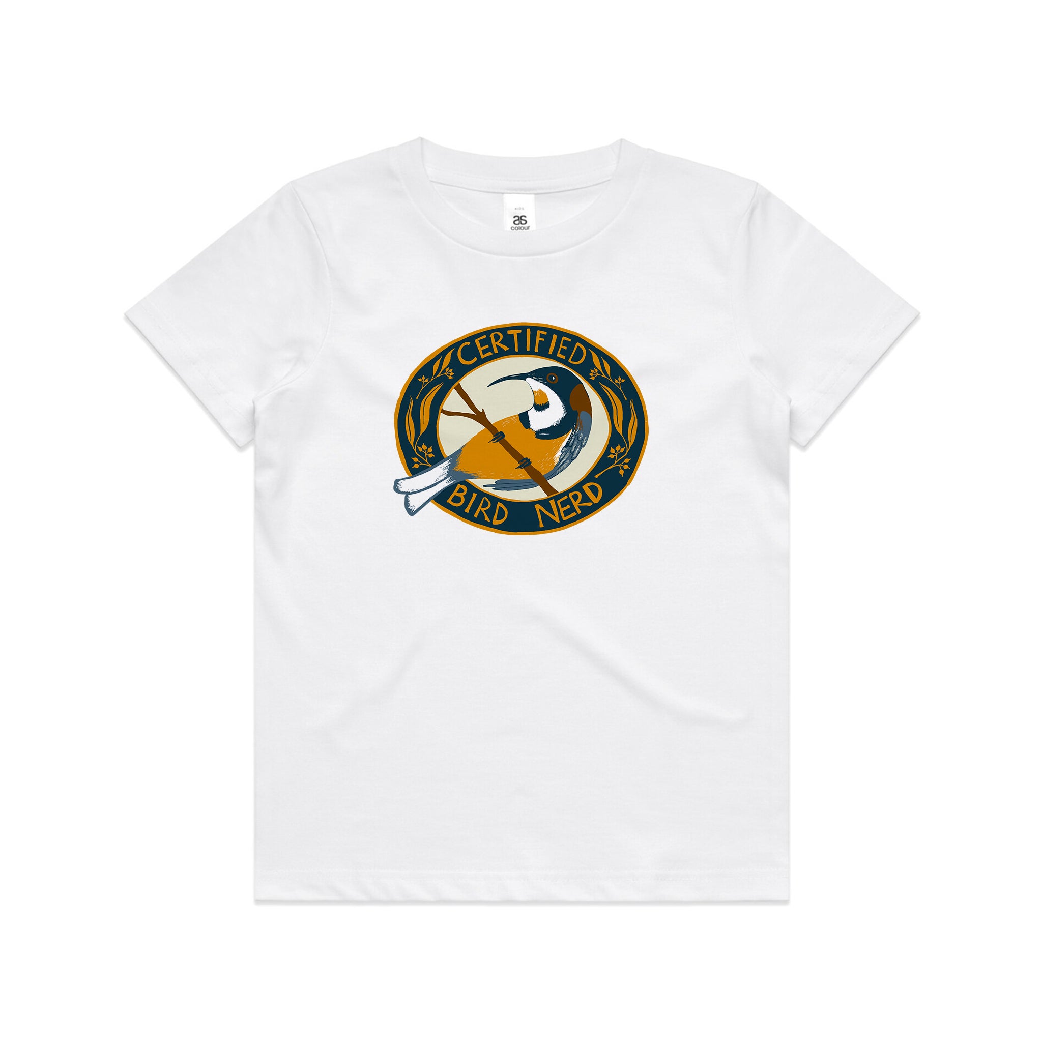 Certified Bird Nerd Kids Tee