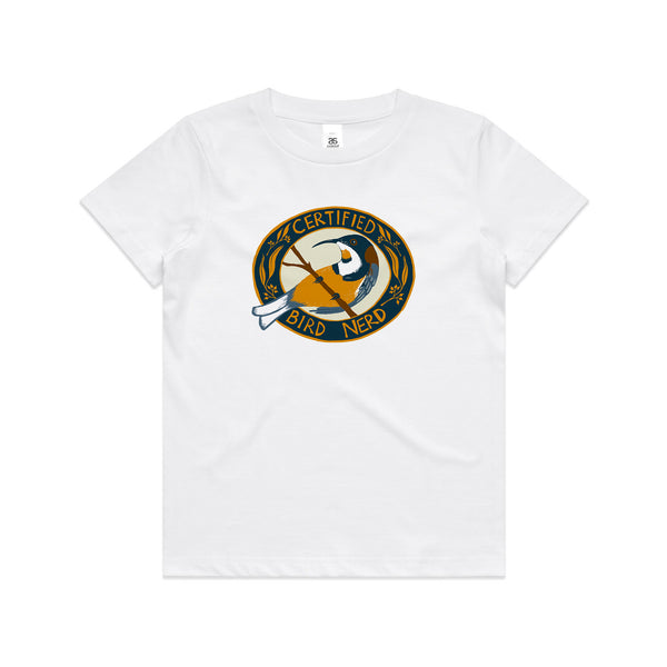 Certified Bird Nerd Kids Tee