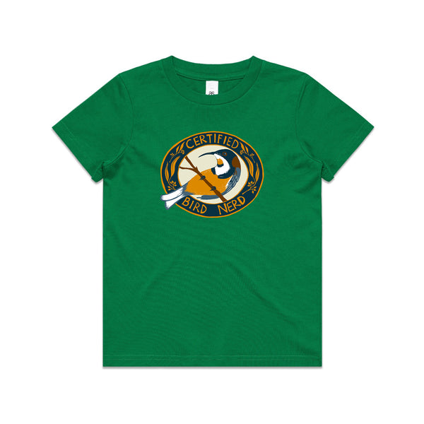 Certified Bird Nerd Kids Tee