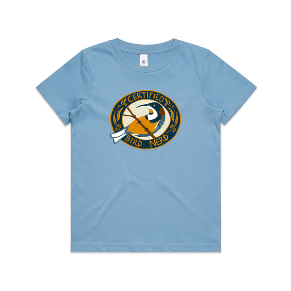 Certified Bird Nerd Kids Tee