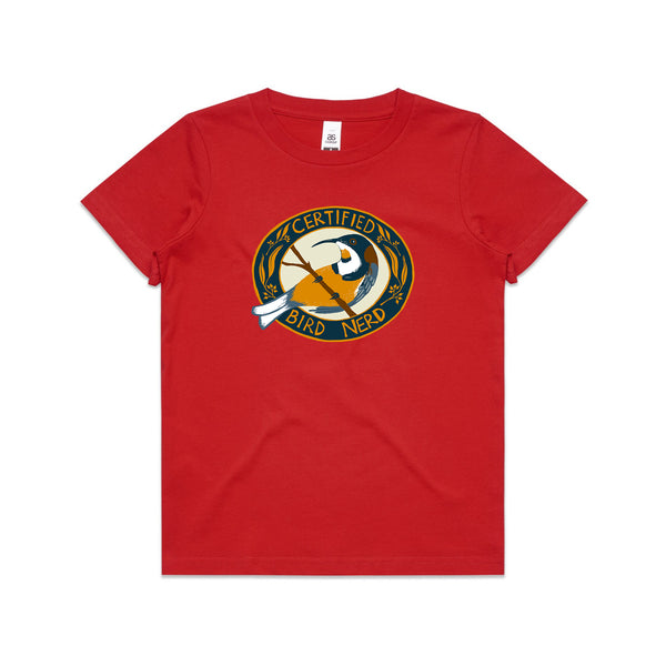 Certified Bird Nerd Kids Tee