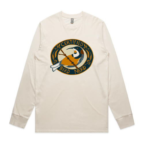 Certified Bird Nerd Tee by Lonely Kids Club. All clothing from our T-shirts to our shorts and hoodies are ethically made, and printed packed and shipped from Sydney.
