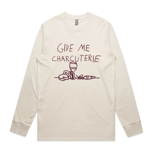 Charcuterie Tee by Lonely Kids Club. All clothing from our T-shirts to our shorts and hoodies are ethically made, and printed packed and shipped from Sydney.