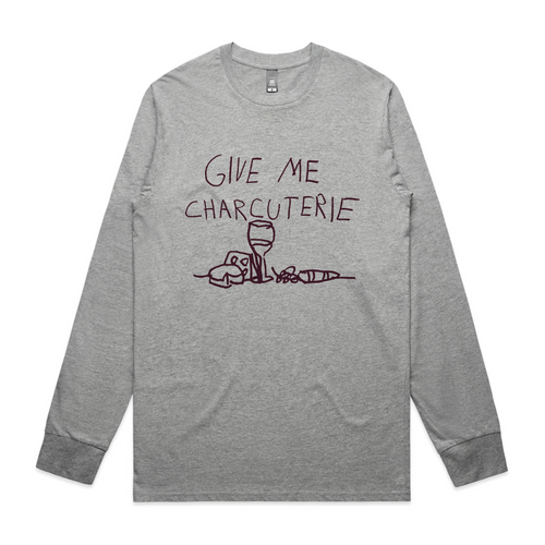 Charcuterie Tee by Lonely Kids Club. All clothing from our T-shirts to our shorts and hoodies are ethically made, and printed packed and shipped from Sydney.
