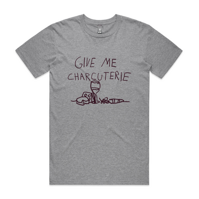 Charcuterie Tee by Lonely Kids Club. All clothing from our T-shirts to our shorts and hoodies are ethically made, and printed packed and shipped from Sydney.
