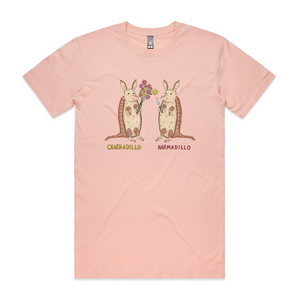 Charmadillo Harmadillo Tee by Lonely Kids Club. All clothing from our T-shirts to our shorts and hoodies are ethically made, and printed packed and shipped from Sydney.